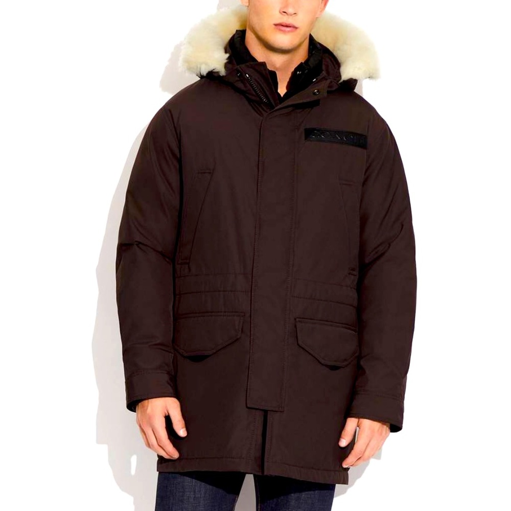 NWT Coach Shearling Parka 3 in 1